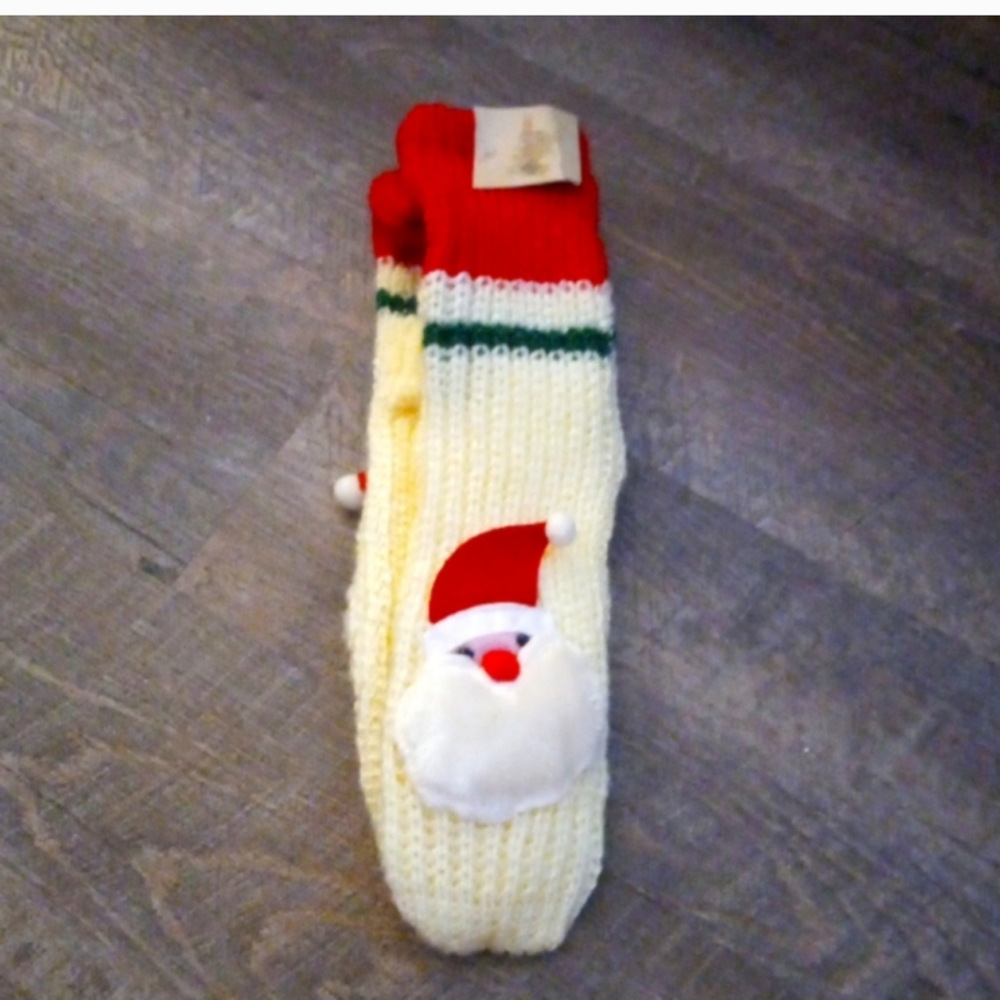 Christmas Santa Bootie Socks size 9-11